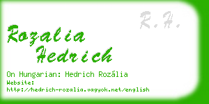 rozalia hedrich business card
