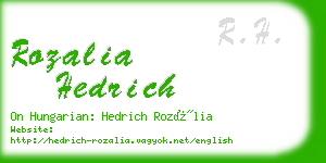 rozalia hedrich business card